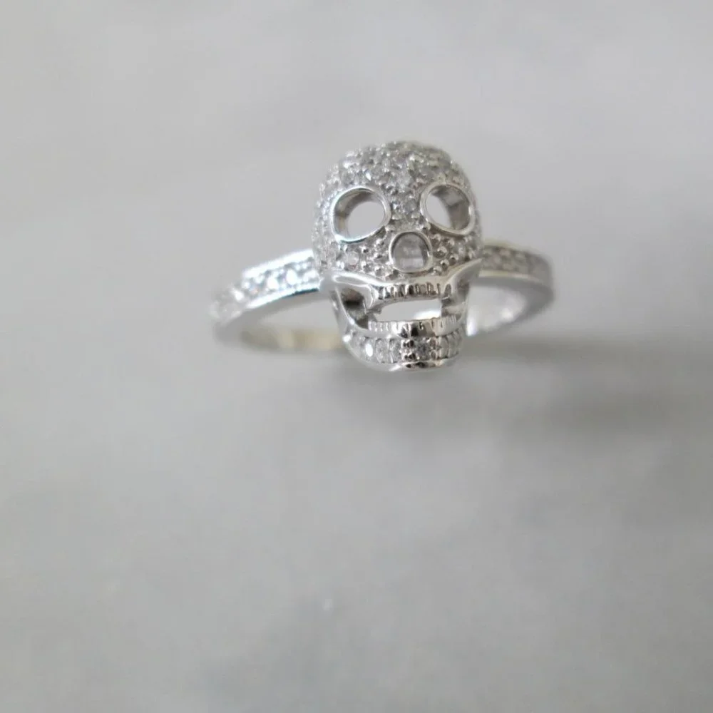 925 Sterling SKULL Ring - Picture 3 of 4